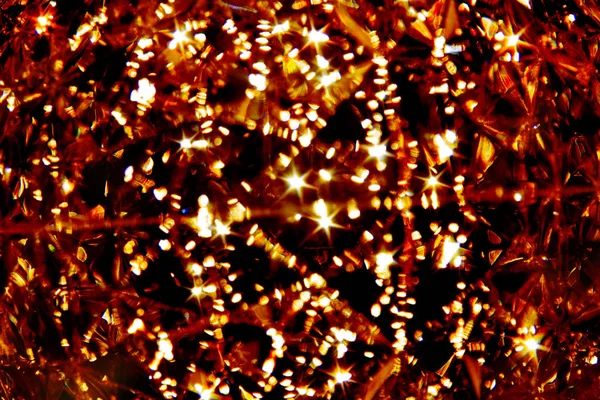 Brilho Cristal Vidro Dourado Bordas Brilhantes Brilho — Fotografia de Stock