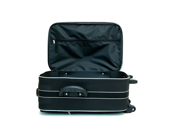 Open black luggage. — Stock Photo, Image