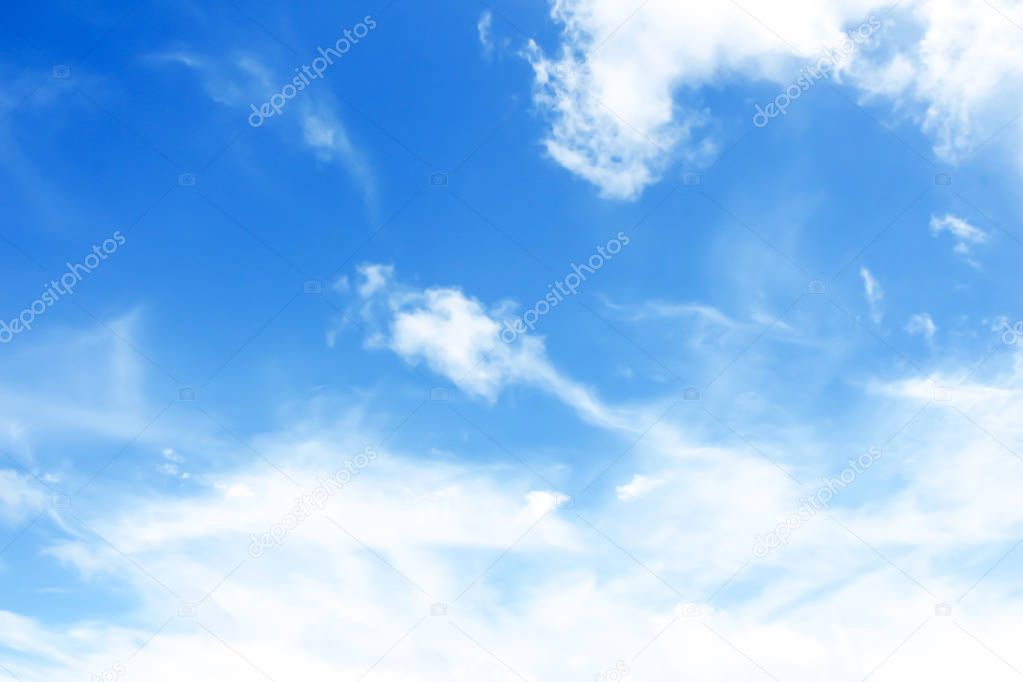 the blue sky