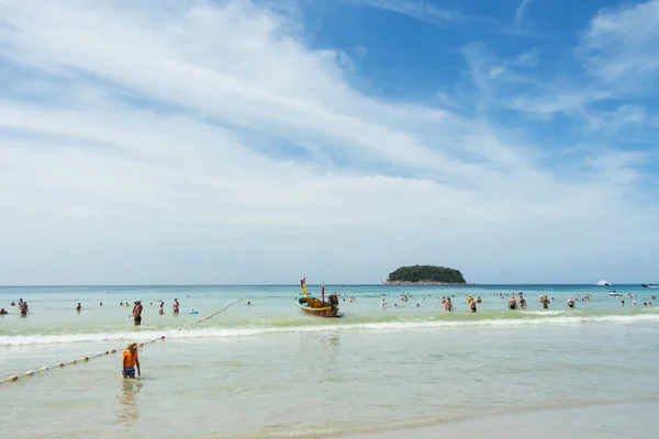 Phuket Thailandia Dic 2016 Molti Turisti Sulle Spiagge Phuket Island — Foto Stock