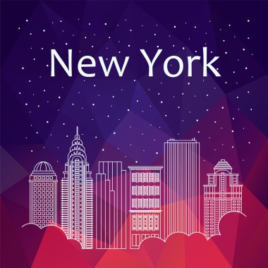 New York afiş, poster, illüstrasyon, oyun, arka plan için.