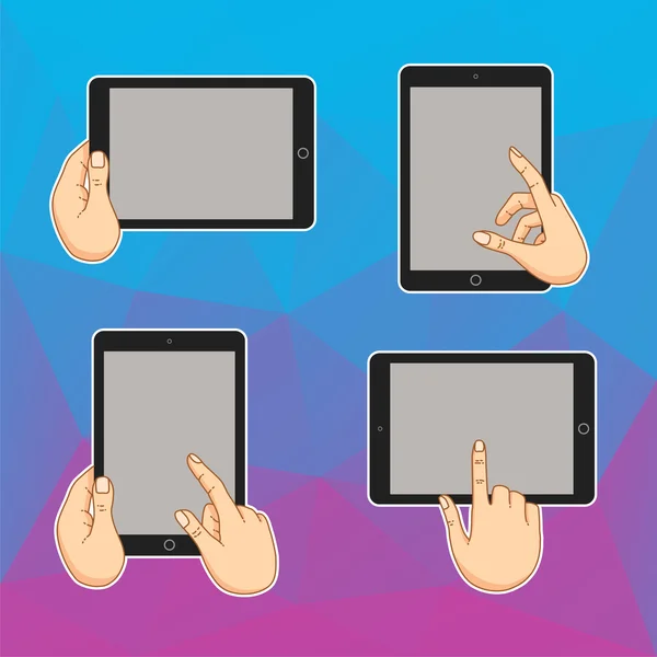 Dizüstü bilgisayar, tablet, mobil web afiş