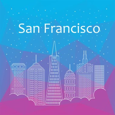 San Francisco afiş, poster, illüstrasyon, oyun için