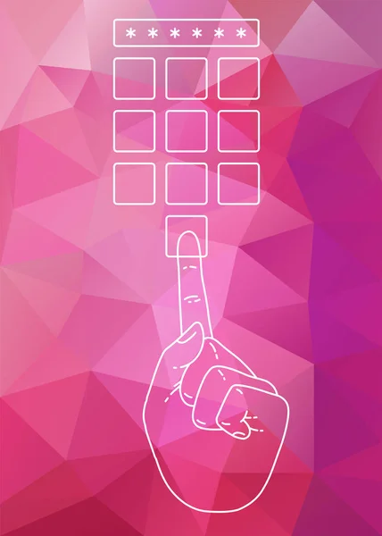 Atm düğmesi el dokunuyor