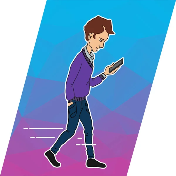 Cep telefonu uygulamaları arayan adam