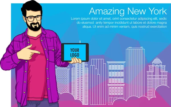 Tablet bilgisayar kullanarak öğrenci.