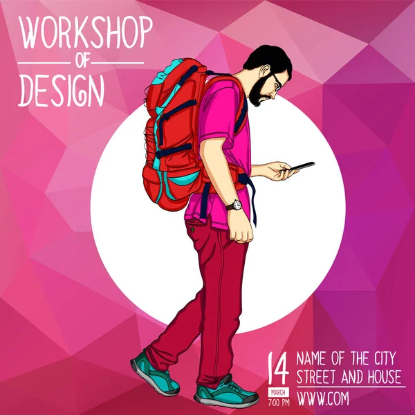 Mobil teknoloji ve hizmet Tema Web vektör çizimi