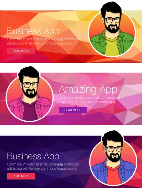 Vektör çizim web afiş ve promosyon malzemeleri için