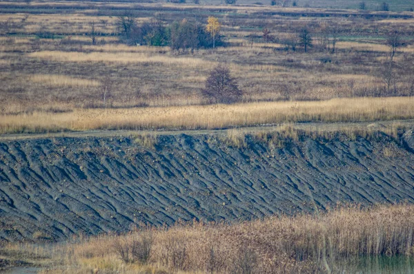 Liquid Toxic Waste Storage Lake — Stock Photo, Image