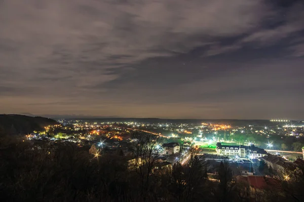 Panorama della città notturna — Foto Stock