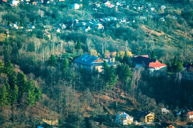 Karpatlar 'da küçük bir kasaba.