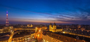 Avrupa 'da kış günbatımı