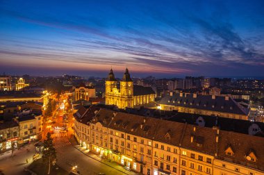 Avrupa 'da kış günbatımı