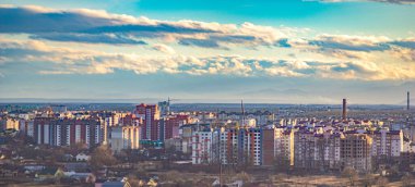 Ukrayna şehrinin Panoraması