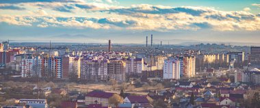 Ukrayna şehrinin Panoraması
