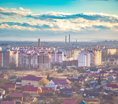 Ukrayna şehrinin Panoraması