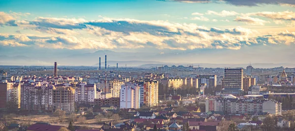 Панорама украинского города — стоковое фото