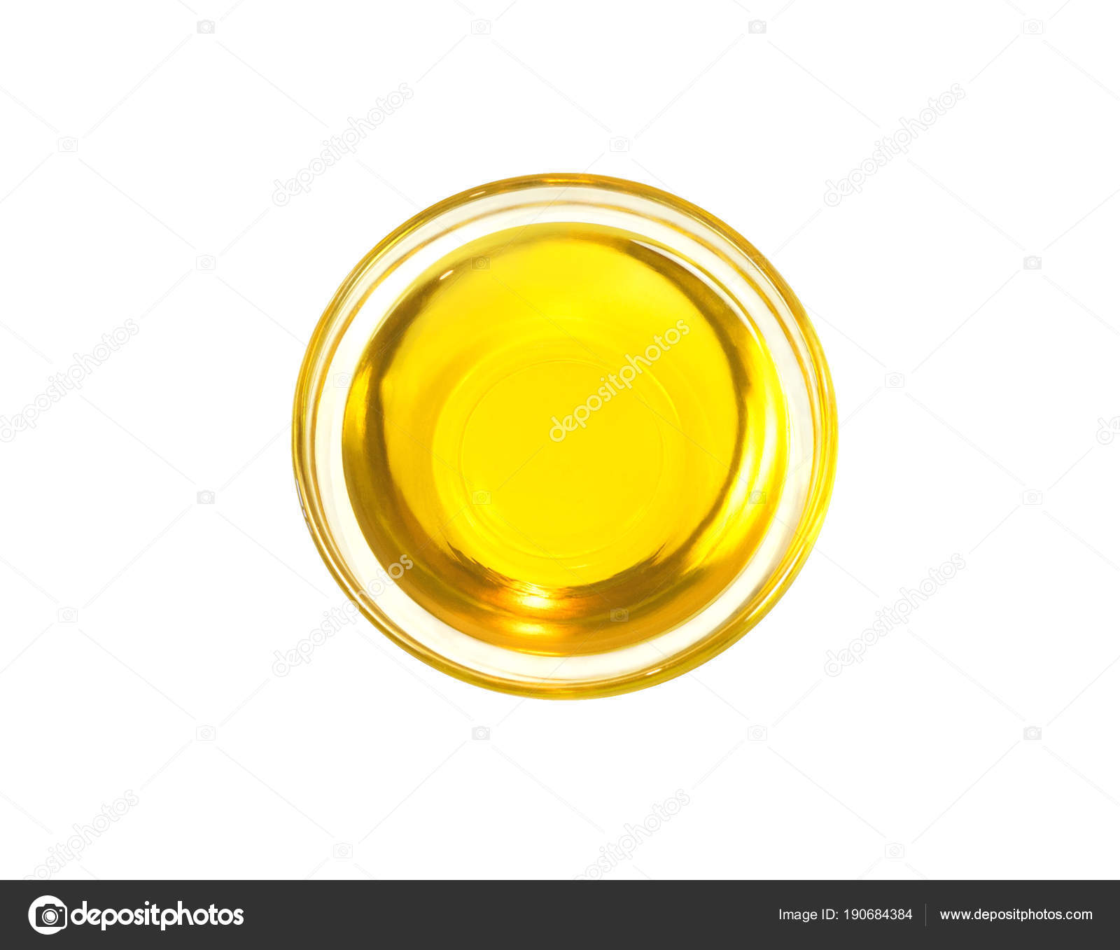 Download Top View Olive Sunflower Yellow Oil Glass Bowl Isolated White Stock Photo C Lilkin 190684384 Yellowimages Mockups