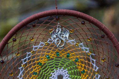 el ile yapılan bir dreamcatcher fotoğrafı