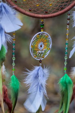 el ile yapılan bir dreamcatcher fotoğrafı