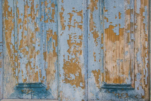 Image Of Brown And Blue Old Wooden Texture — Stock Photo, Image