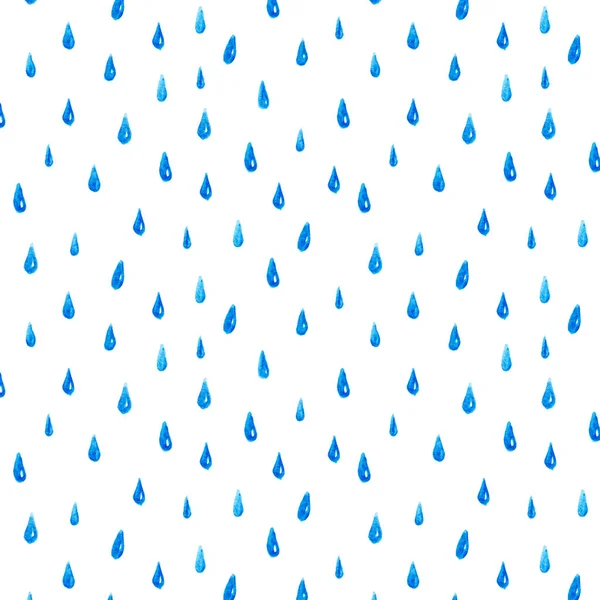 Desen mavi yağmur damlaları