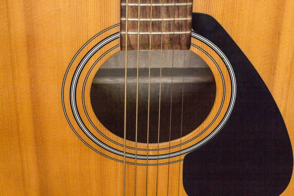 Detail of classic guitar with shallow depth field — Stock Photo, Image