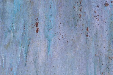 Boyalı metal duvar korozyon ile çizgiler pas paslı