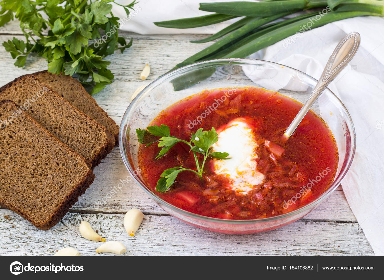 Kırmızı lahana lezzetli borsch Kırmızı lahana lezzetli borsch