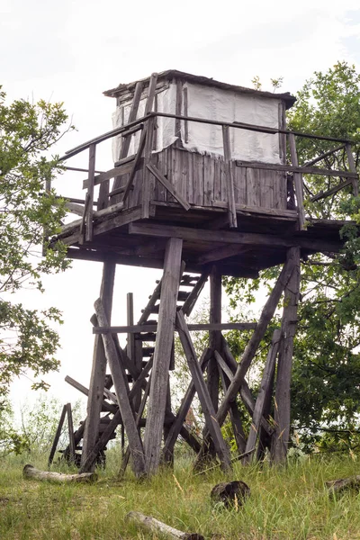 Rústico retro velha torre de madeira — Fotografia de Stock