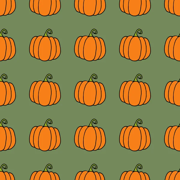 Doodle kabak vektör boya elle çizilmiş tasarım seamless modeli