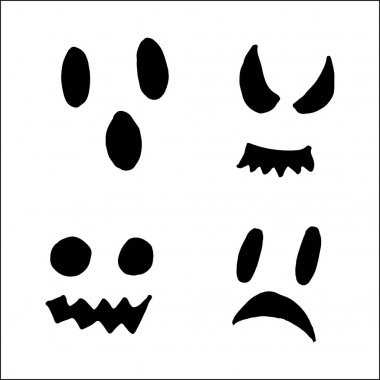 Cadılar Bayramı Balkabağı desen. Korkunç doku, elle çizilmiş arka plan.