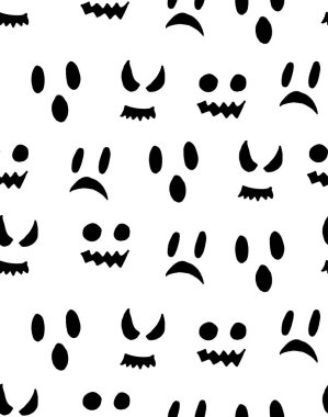 Cadılar Bayramı Balkabağı seamless modeli. Yinelenen doku, sonsuz arka plan korku.