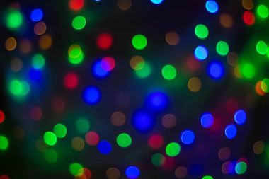 yuvarlak bokeh arka plan Noel ışık