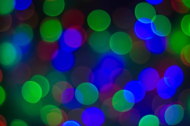 yuvarlak bokeh arka plan Noel ışık