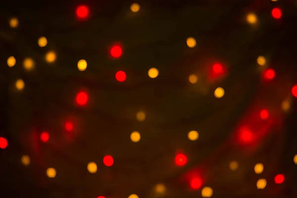 Abstraktní pozadí kruhový bokeh vánoční světla — Stock fotografie