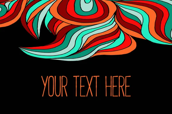 Soyut dalga doku ile yaratıcı modern kartvizit.