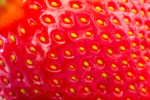 Arka plan için kırmızı çilek doku aşırı makro