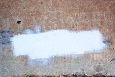 Metniniz için boyalı yer ile eski kirli duvar arka plan