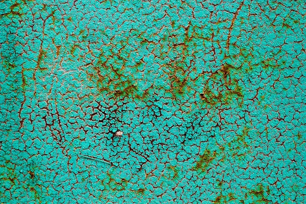 Железная поверхность покрыта старым зеленым фоном краски — стоковое фото