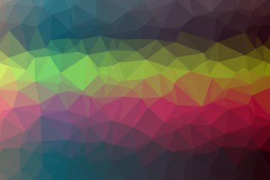 çok renkli arka plan etkisi geometrik üçgenler vektör