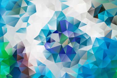 çok renkli arka plan etkisi geometrik üçgenler vektör