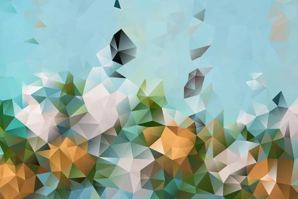 Vector veelkleurige abstracte achtergrond van effect geometrische driehoeken — Stockvector