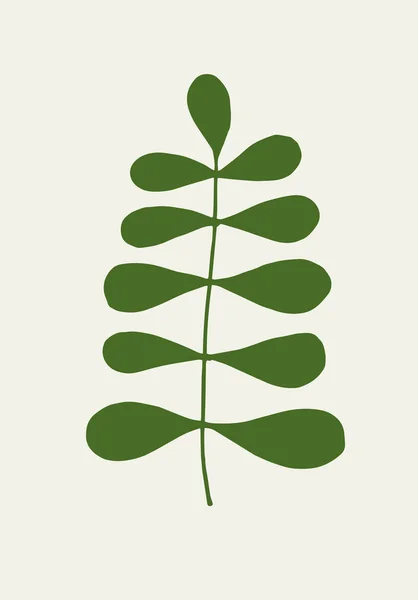 Zweig der Pflanze Hand gezeichnete Umriss Doodle Vektor-Symbol — Stockvektor