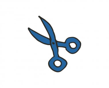 Renkli vektör karalama kuponu çizimi, el çizimi.