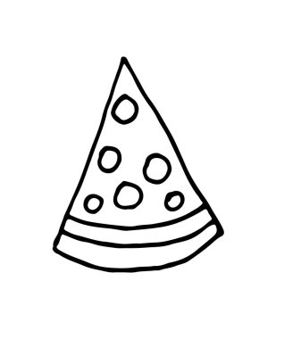 Doodle elle çizilmiş parti şapka kutlama nesne dekorasyon. Vektör çizim