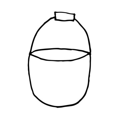 Vektör karikatür el çizimi. Kamp kabı tasarım elementi. Beyaz arkaplanda Doodle illüstrasyonu