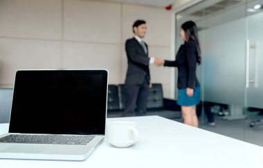 İşe alım süreci için iş görüşmesi ve yeni bir ekip üyesi. Şirket işi için yeni bir aday buldu..