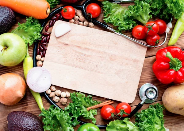 Verduras Orgánicas Frescas Para Ensalada Cocina Dieta Comida Saludable Otoño — Foto de Stock