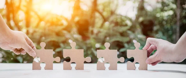 Başarılı konsept ve hedef. İş geliştirme ve iyileştirme. Yapboz ve yapboz.